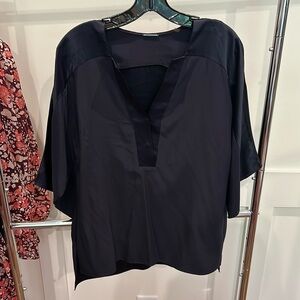 Elie Tahari Silk V-Neck Blouse